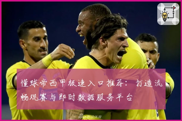 懂球帝西甲极速入口推荐:打造流畅观赛与即时数据服务平台